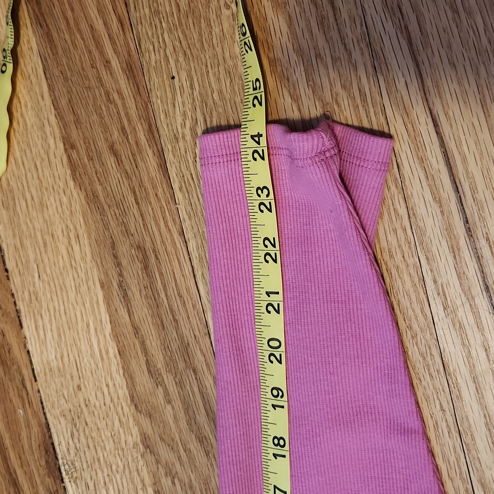 CeCe Vibrant Pink Rhinestone Button Henley Y2k Ribbed Ruffled Base Layer Shirt - Picture 15 of 16